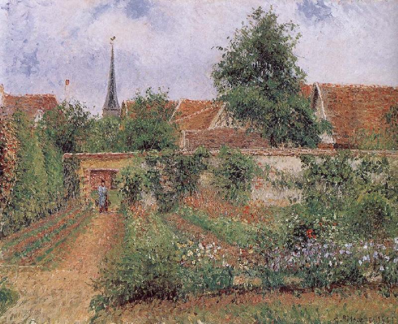 Camille Pissarro gardens of the early morning Germany oil painting art